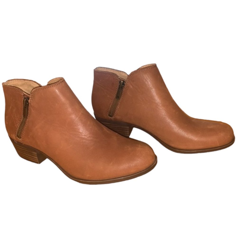 Lucky Brand Basel Leather Flat Bootie